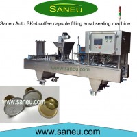 Aluminum Coffee Capsule Packaging Machine Automatic Linear Filling Sealing Equipment